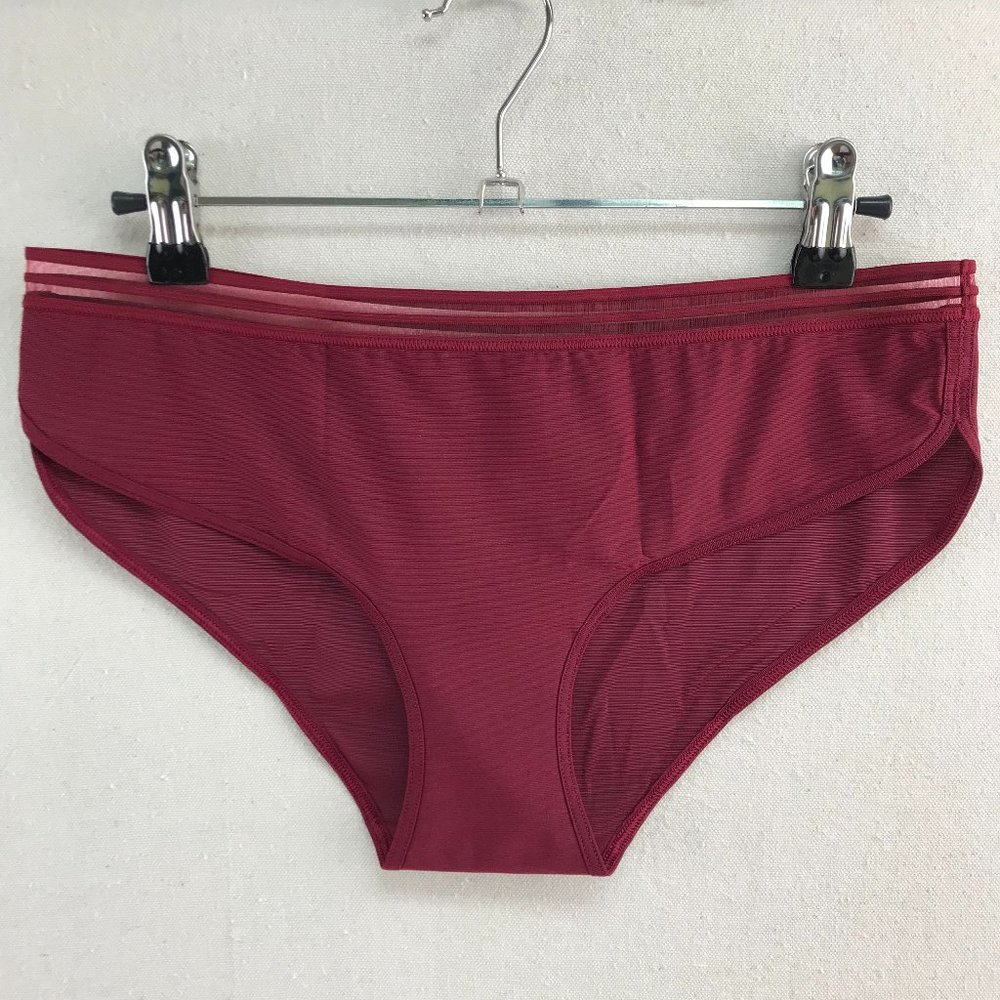 Victoria's Secret Hiphugger/Hipster Shimmery Burgundy/Wine Panties Undies